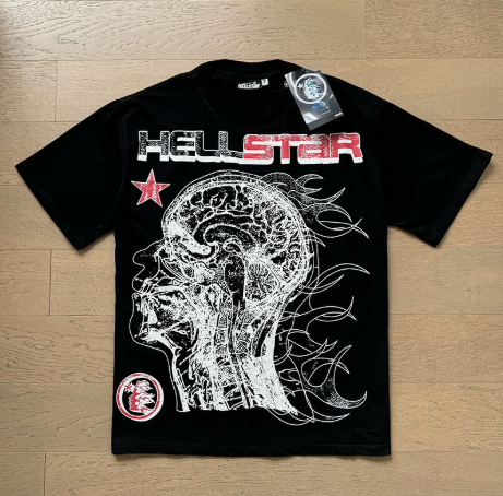 Cheap jerseys New Trendy H Hell Star Series Printed Double Yarn Pure Cotton Casual Unisex Summer Loose Short-Sleeve T-Shirt