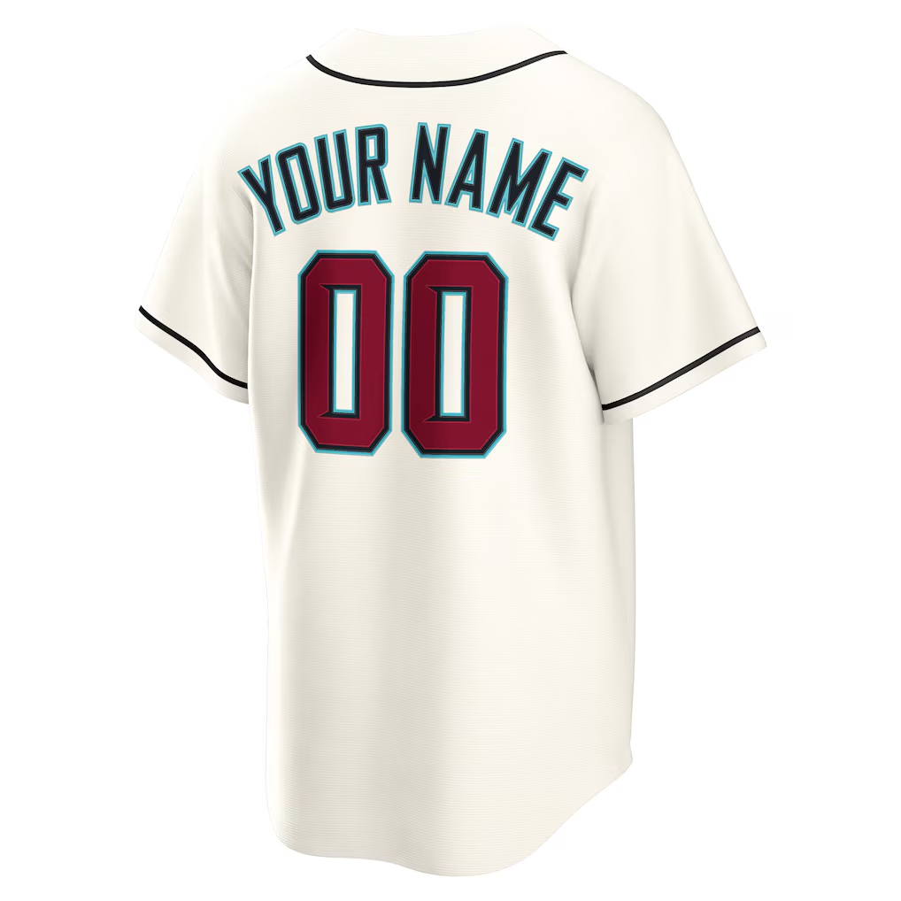 Crovyie Custom A.Diamondbacks Cream Home Replica Stitched Personalized Jerseys