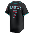 Crovyie A.Diamondbacks #7 Corbin Carroll Black Alternate Limited Player Stitched Personalized Jerseys