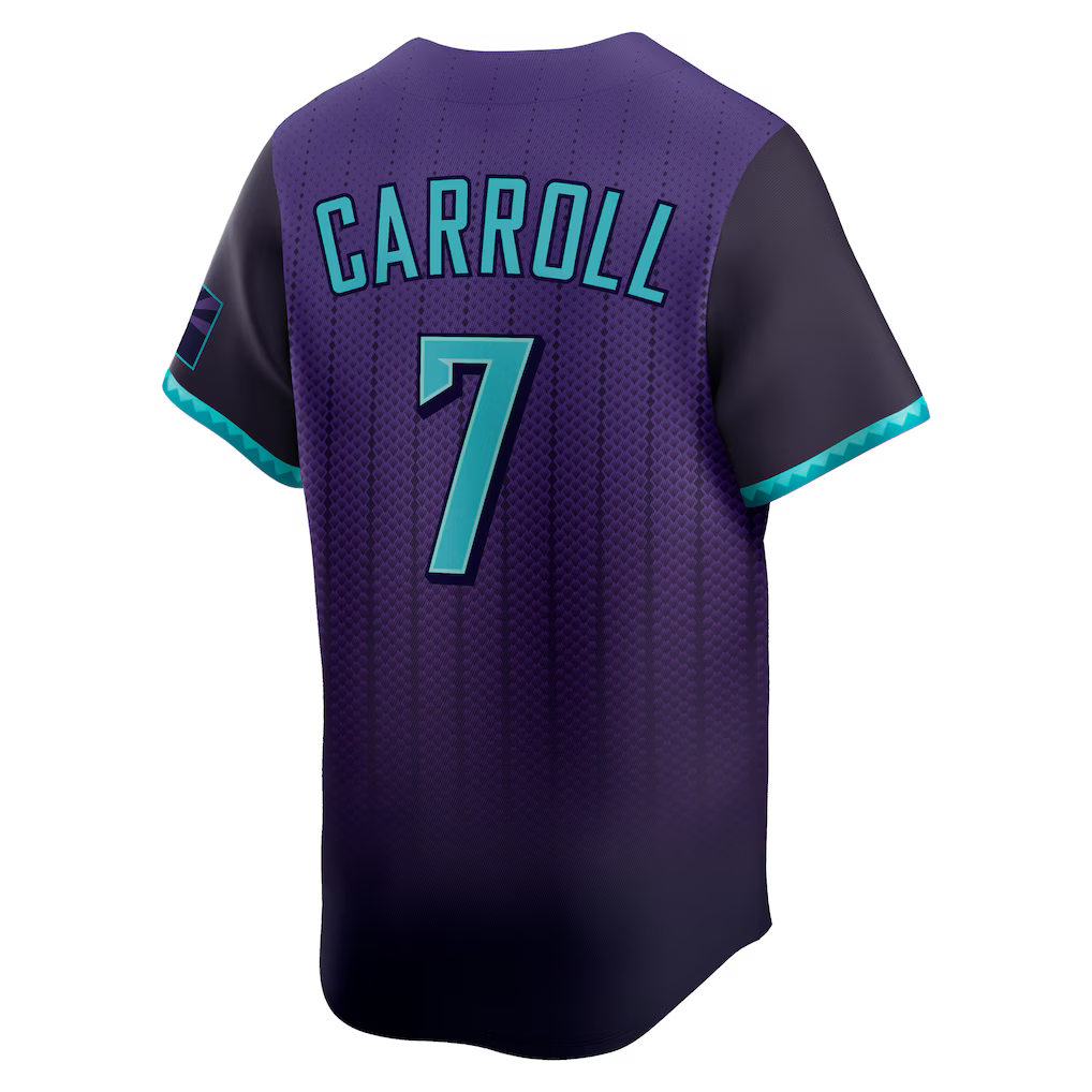Crovyie A.Diamondbacks #7 Corbin Carroll Purple 2025 City Connect Limited Player Stitched Personalized Jerseys