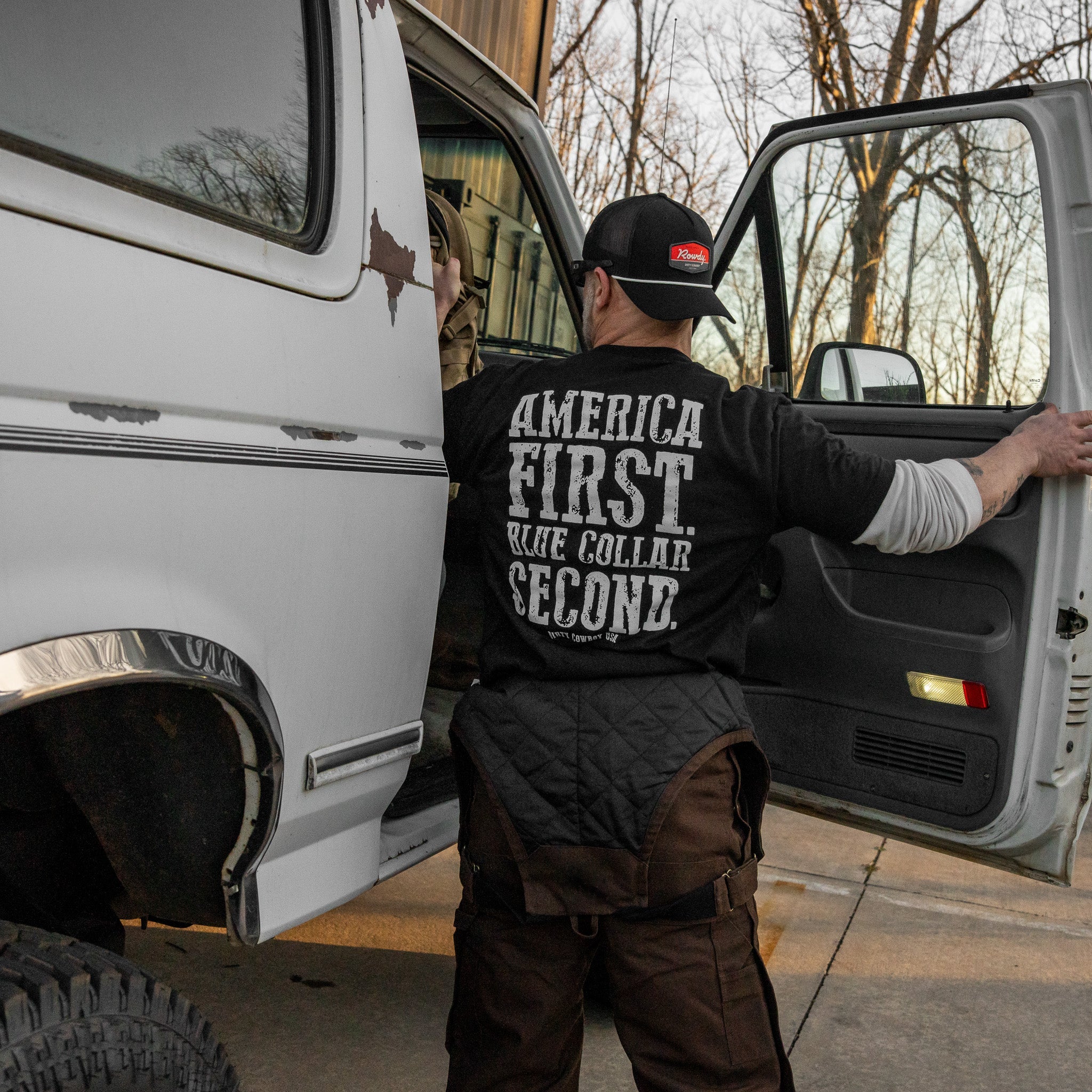 America First Blue Collar Second Men's T-Shirt