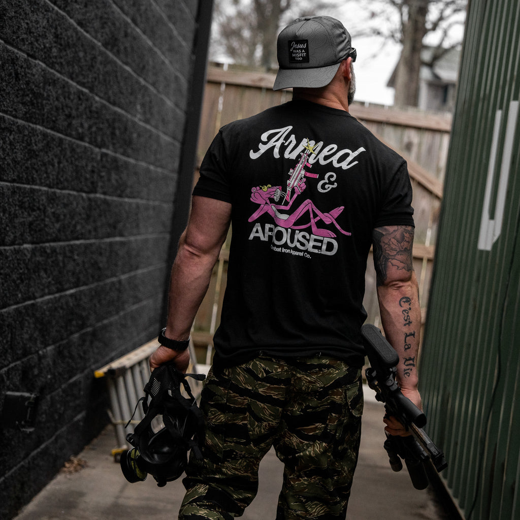 Armed and Aroused  Men's T-Shirt