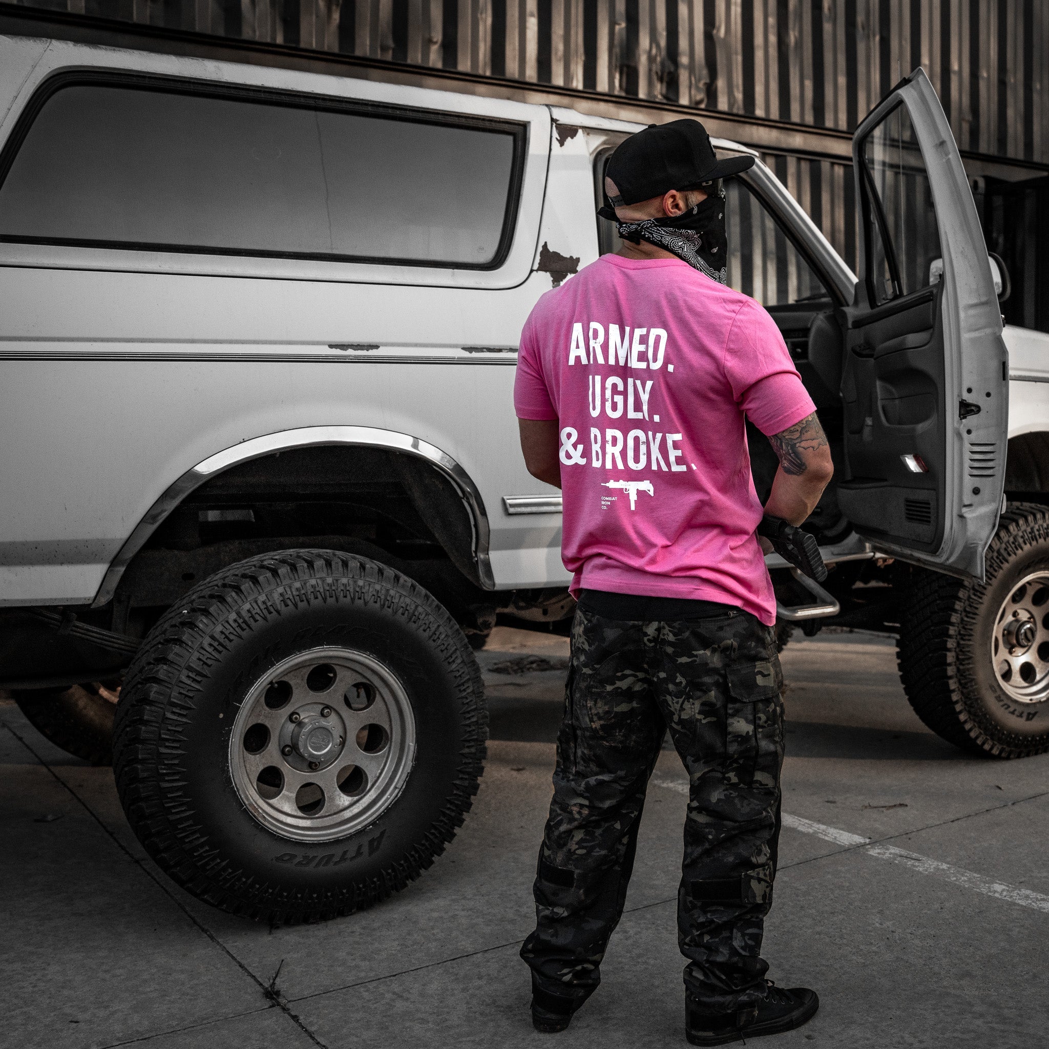 Armed. Ugly. & Broke. Men's T-Shirt