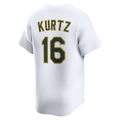 RONEY Athletics #16 Nick Kurtz White Home Limited Player Stitched Jersey