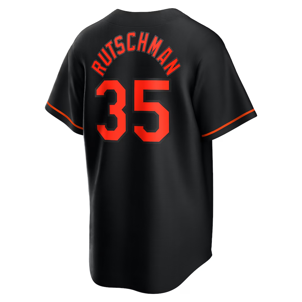 RONEY B.Orioles #35 Adley Rutschman Black Alternate Replica Player Stitched Jersey