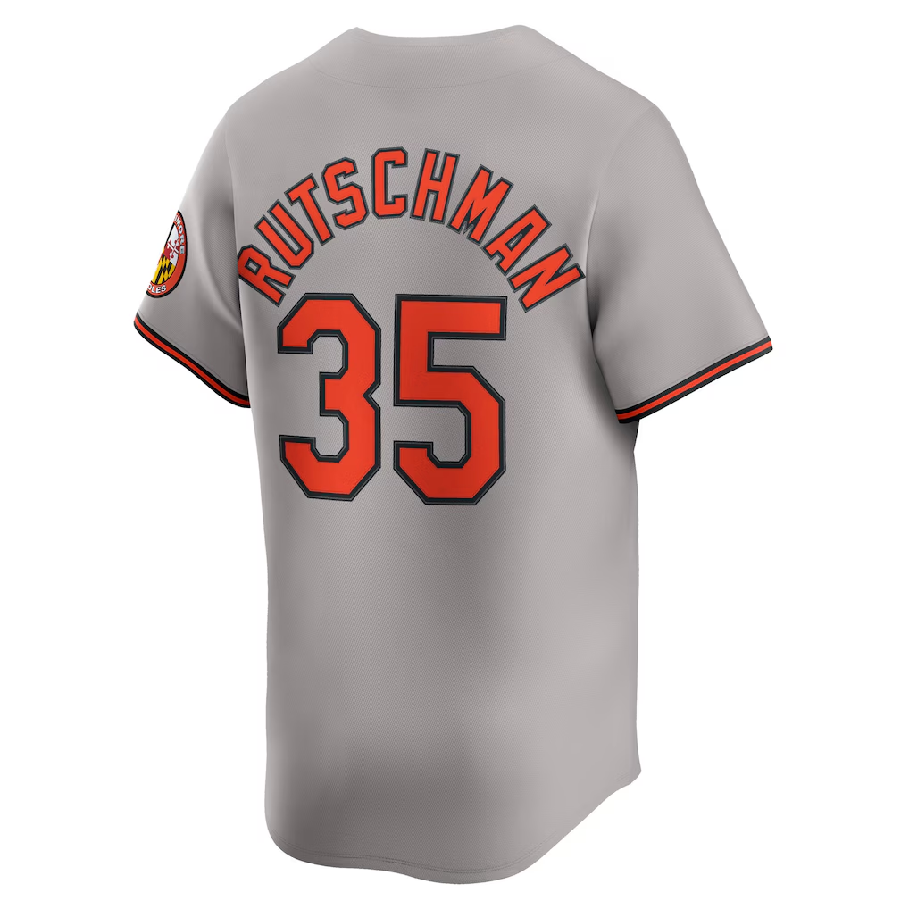 RONEY B.Orioles #35 Adley Rutschman Gray Road Limited Player Stitched Jersey