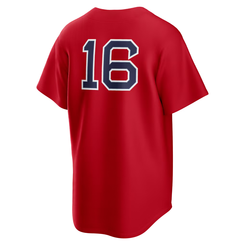 RONEY B.Red Sox #16 Jarren Duran Red Alternate Replica Stitched Jersey