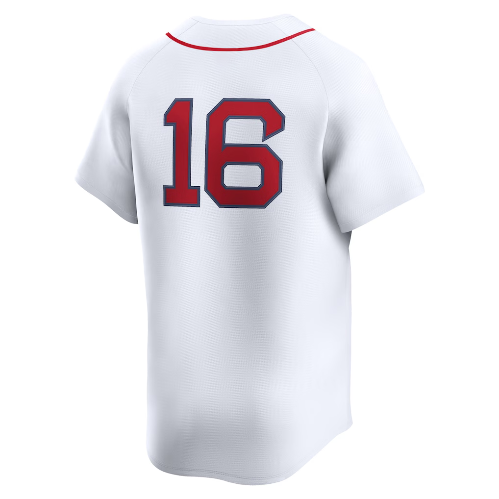 RONEY B.Red Sox #16 Jarren Duran White Home Limited Player Stitched Jersey