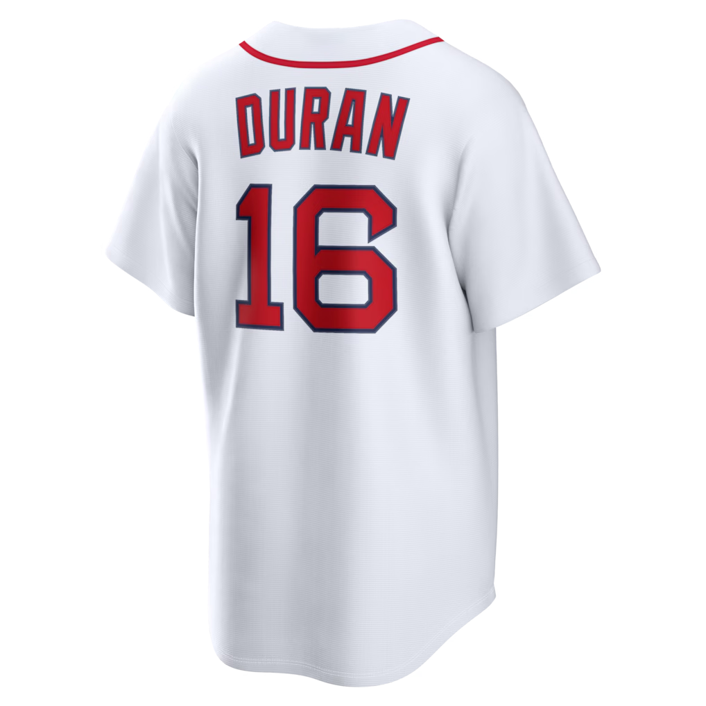 RONEY B.Red Sox #16 Jarren Duran White Home Replica Stitched Jersey