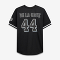 RONEY C.Reds #44 Elly De La Cruz Fanatics Black White Big & Tall Heavyweight Mesh Stitched Jersey