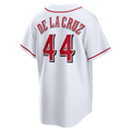 RONEY C.Reds #44Elly De La Cruz White Home Replica Stitched Jersey