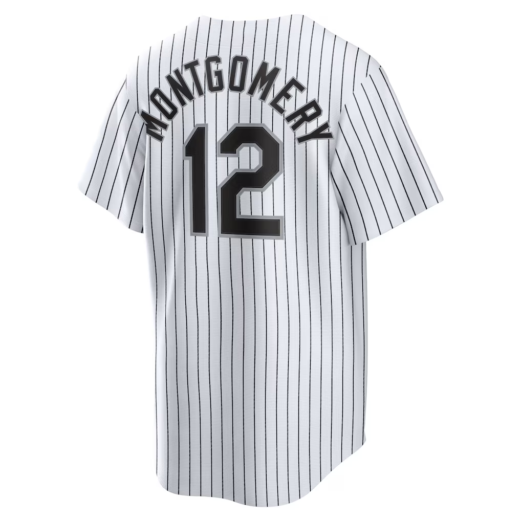 RONEY C.White Sox #12 Colson Montgomery White Home Replica Stitched Jersey