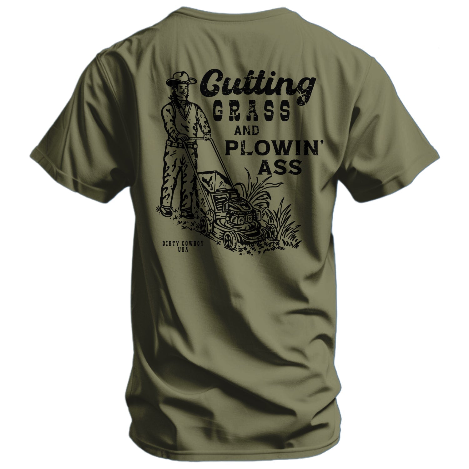 Crovyie cheap jerseys Ordering Cutting Grass & Plowin' Ass Men's T-Shirt