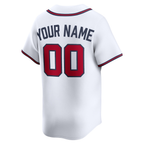 Crovyie Custom A.Braves White Home Limited Stitched Personalized Jerseys