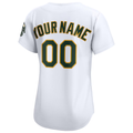 Crovyie Custom O.Athletics White Home Limited Stitched Personalized Jerseys