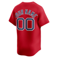 RONEY Custom B.Red Sox Red Alternate Limited Stitched Jersey
