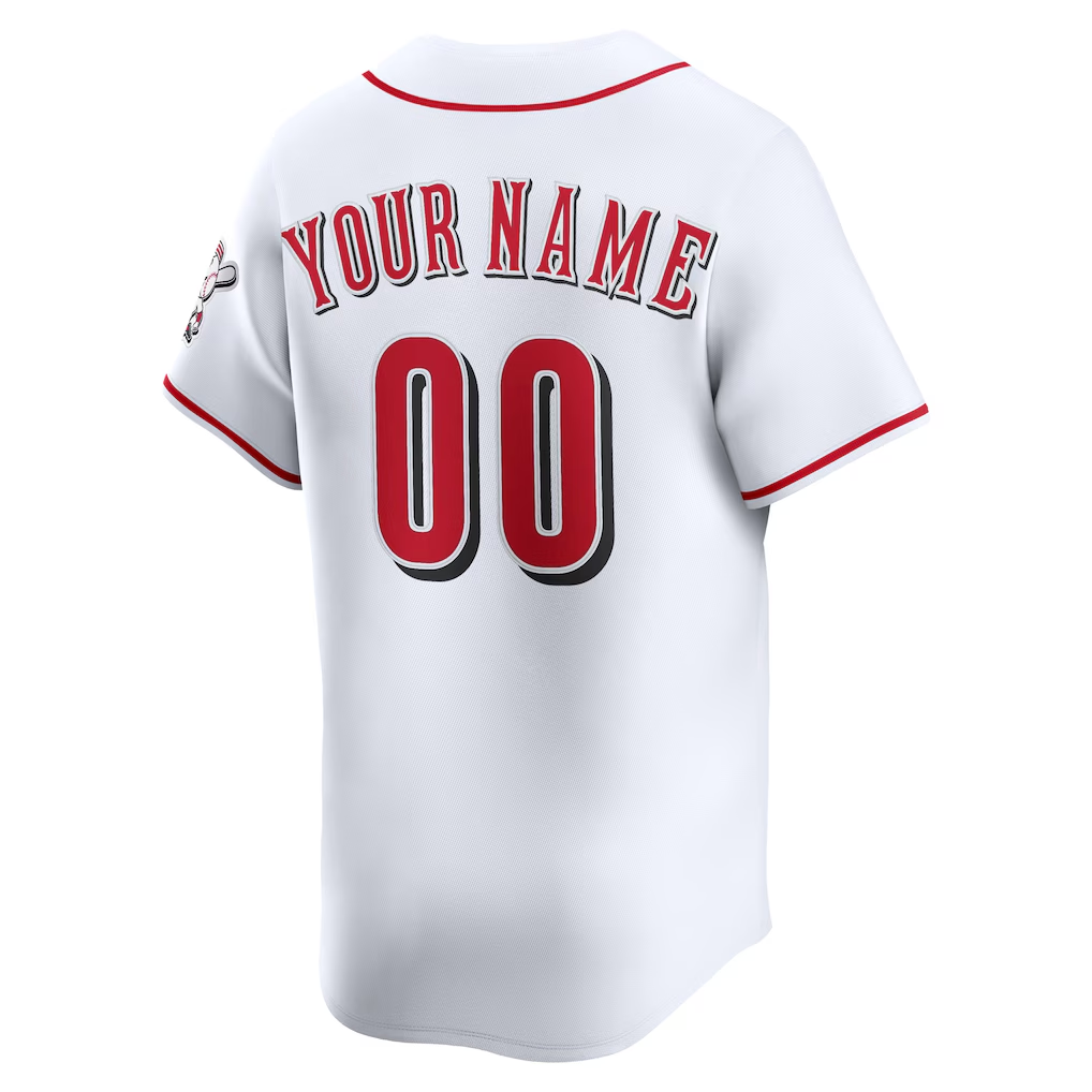 RONEY Custom C.Reds White Home Limited Stitched Jersey