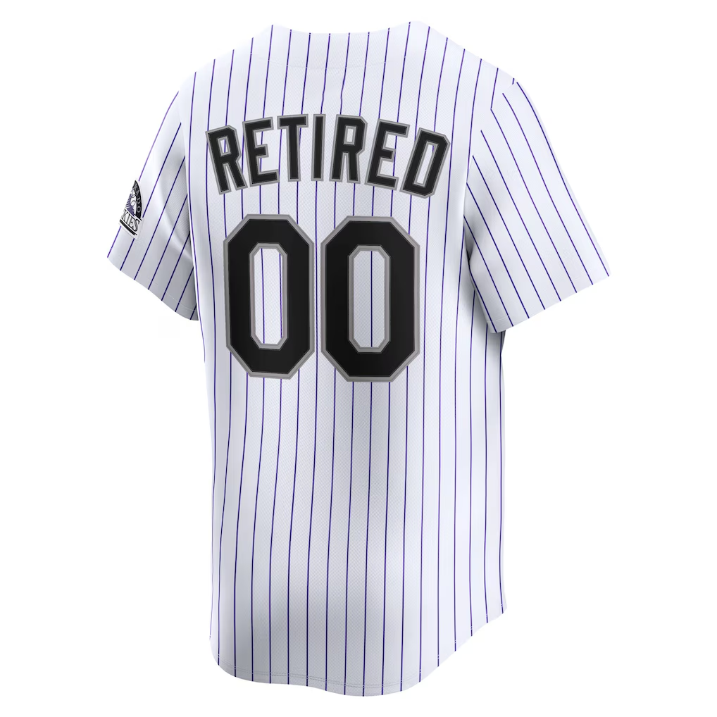 RONEY Custom C.Rockies White Home Limited Pick-A-Player Retired Roster Stitched Jersey