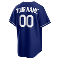 RONEY Custom LA.Dodgers Royal Alternate Replica Stitched Jersey