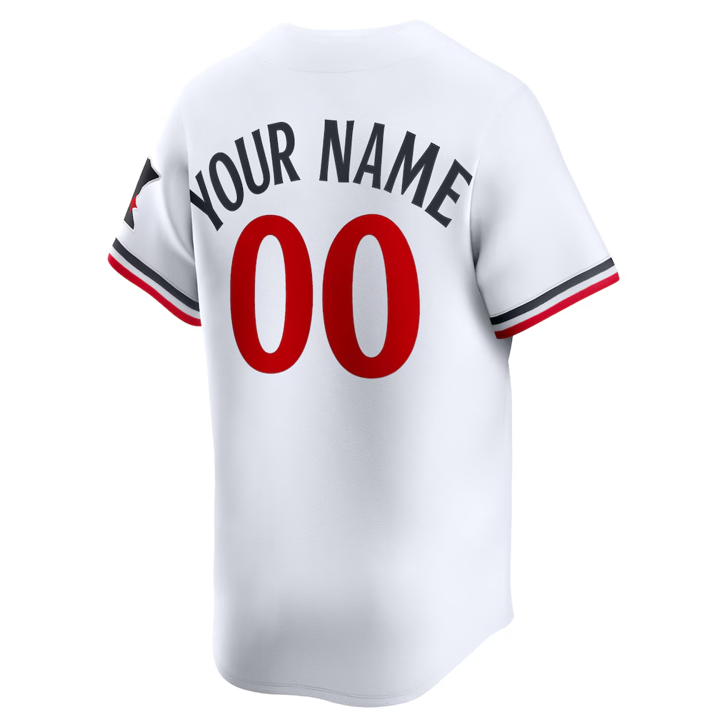 RONEY Custom M.Twins White Home Limited Stitched Jersey