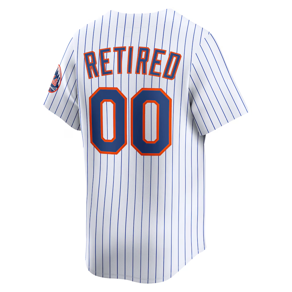 RONEY Custom NY.Mets White Home Limited Pick-A-Player Retired Roster Stitched Jersey