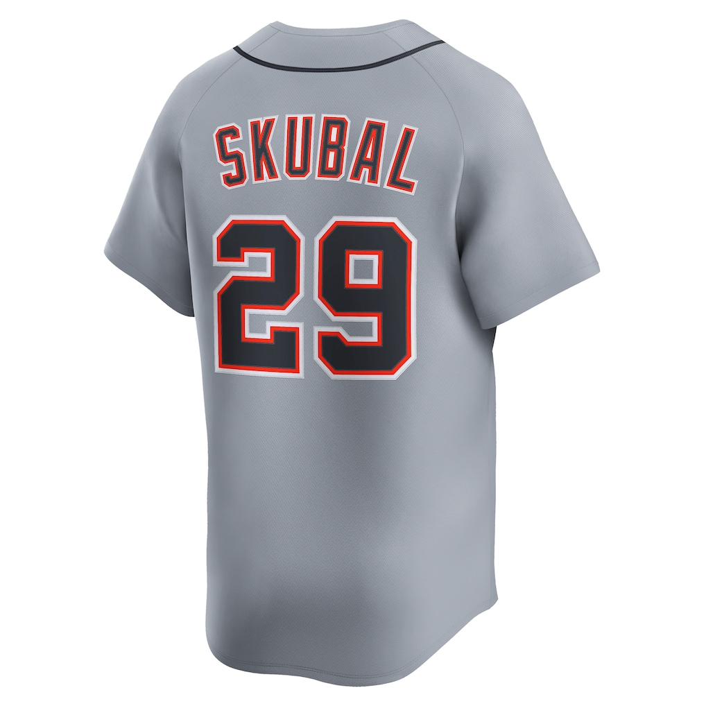 RONEY D.Tigers #29 Tarik Skubal Gray Road Limited Stitched Jersey