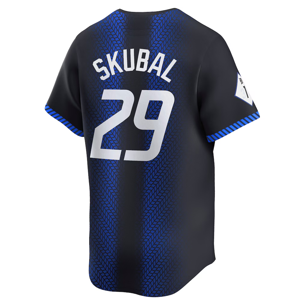RONEY D.Tigers #29 Tarik Skubal Navy City Connect Limited Player Stitched Jersey