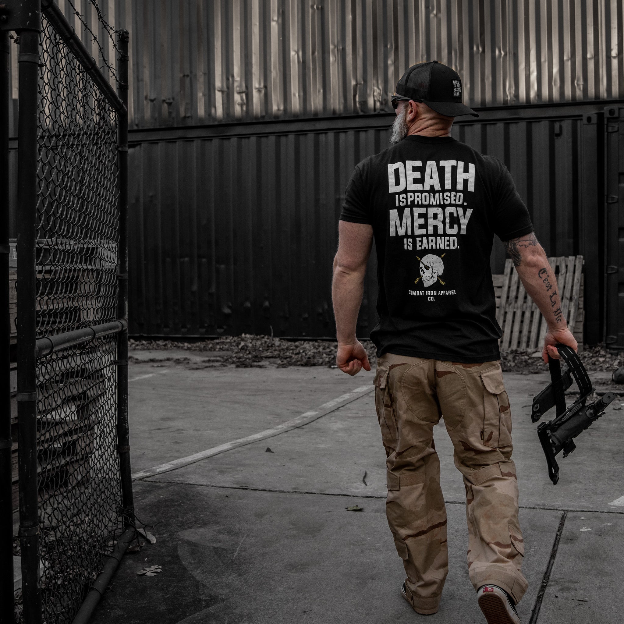 Death Is Promised. Mercy Is Earned Men's T-Shirt