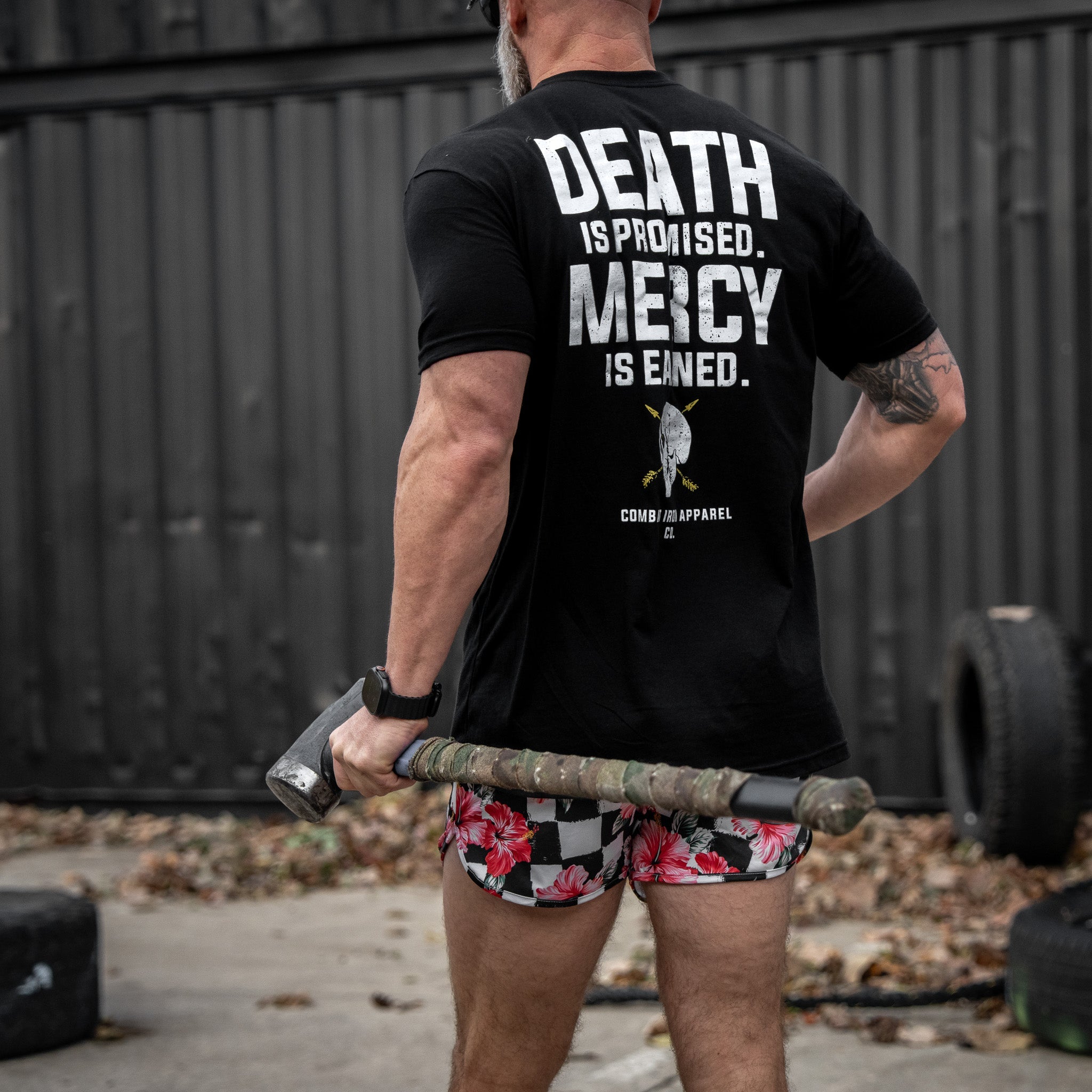 Death Is Promised. Mercy Is Earned Men's T-Shirt