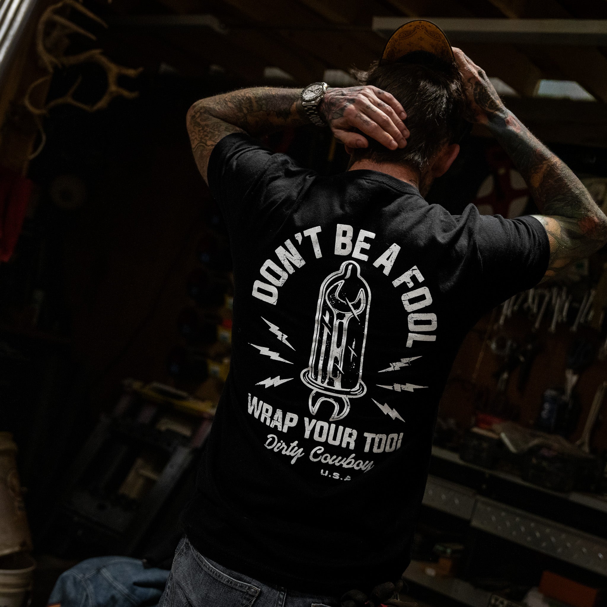 Don't Be a Fool. Wrap Your Tool Men's T-Shirt