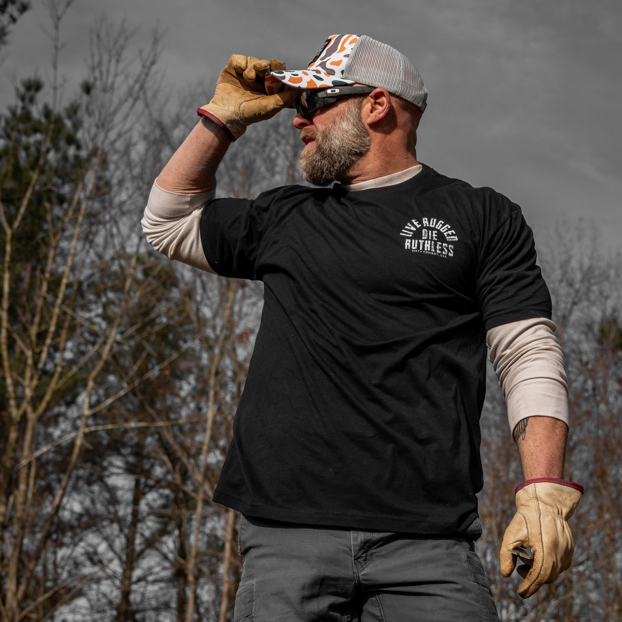 Live Rugged Die Ruthless Men's T-Shirt