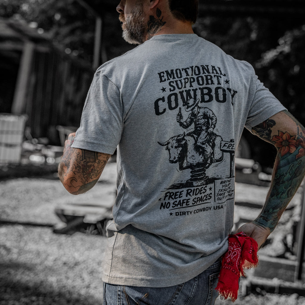 Emotional Support Cowboy Men's T-Shirt