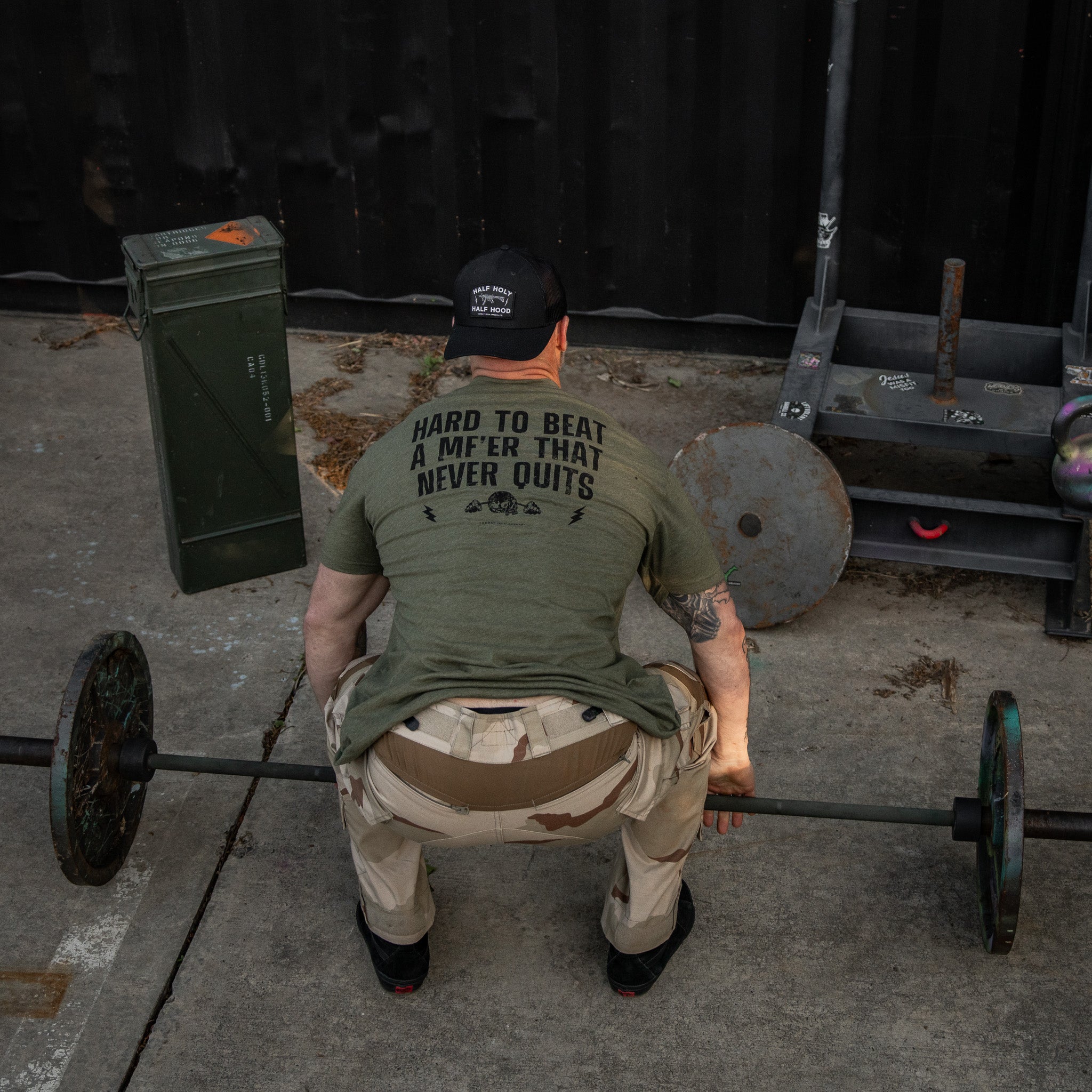 Hard To Beat A Mf'er That Never Quits Men's T-Shirt
