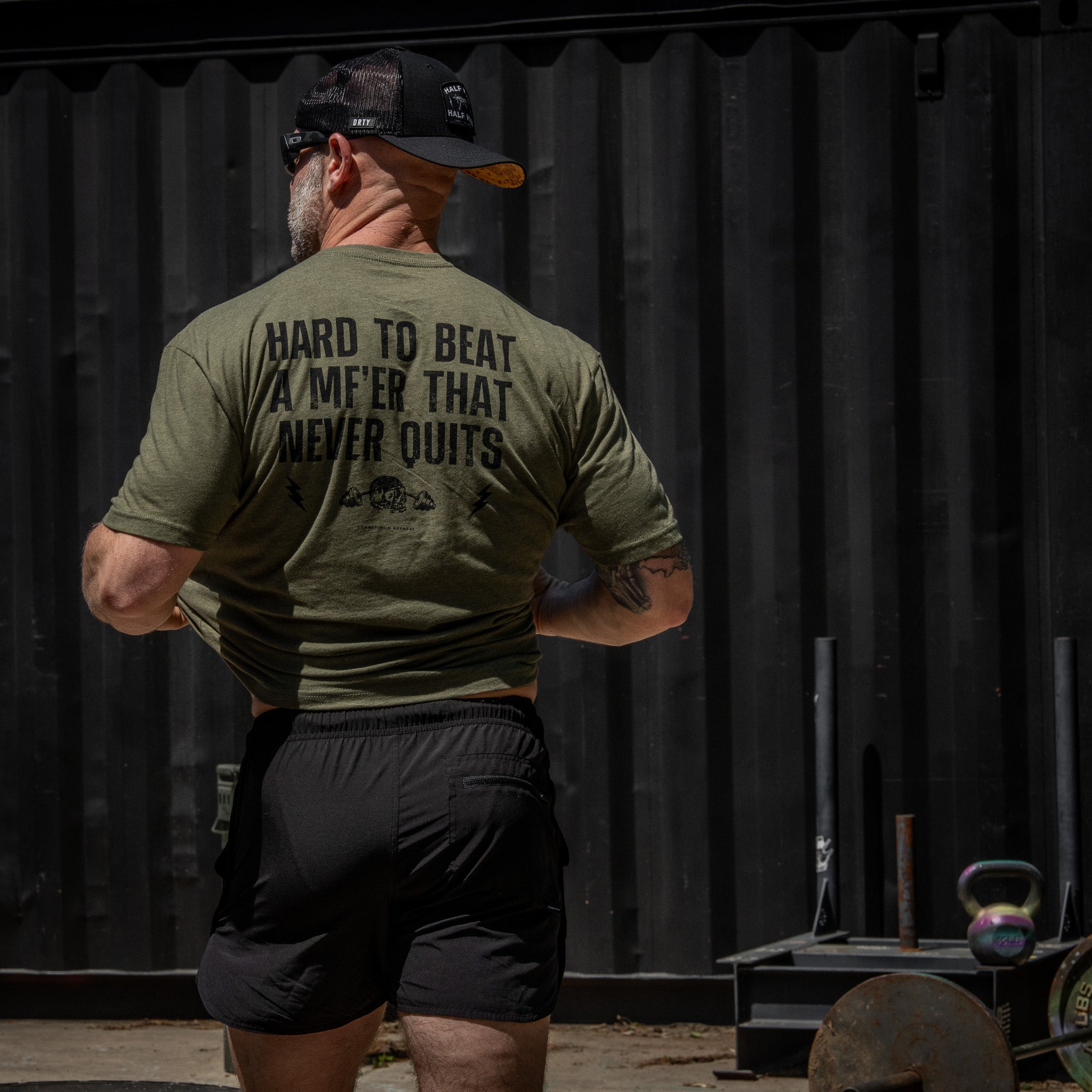 Hard To Beat A Mf'er That Never Quits Men's T-Shirt