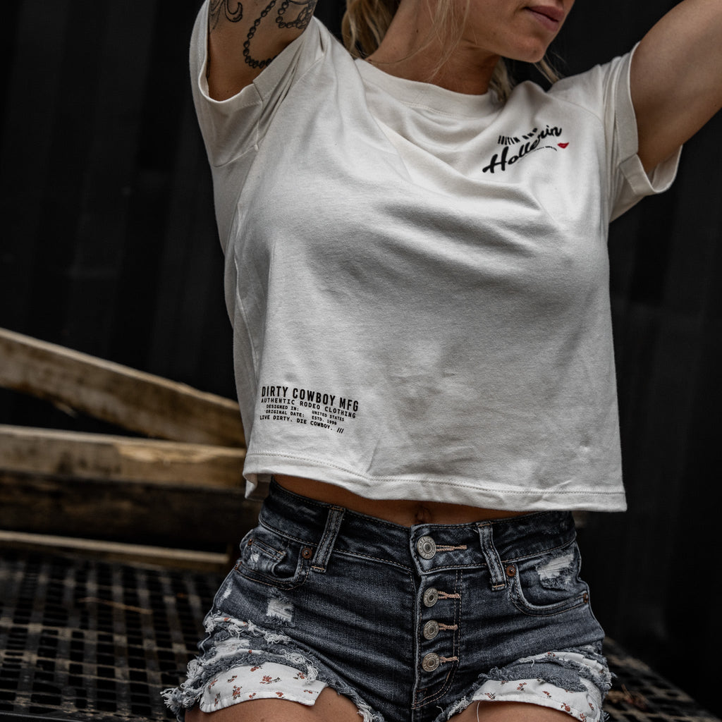 Hootin And Hollerin' Women's Cropped T-Shirt
