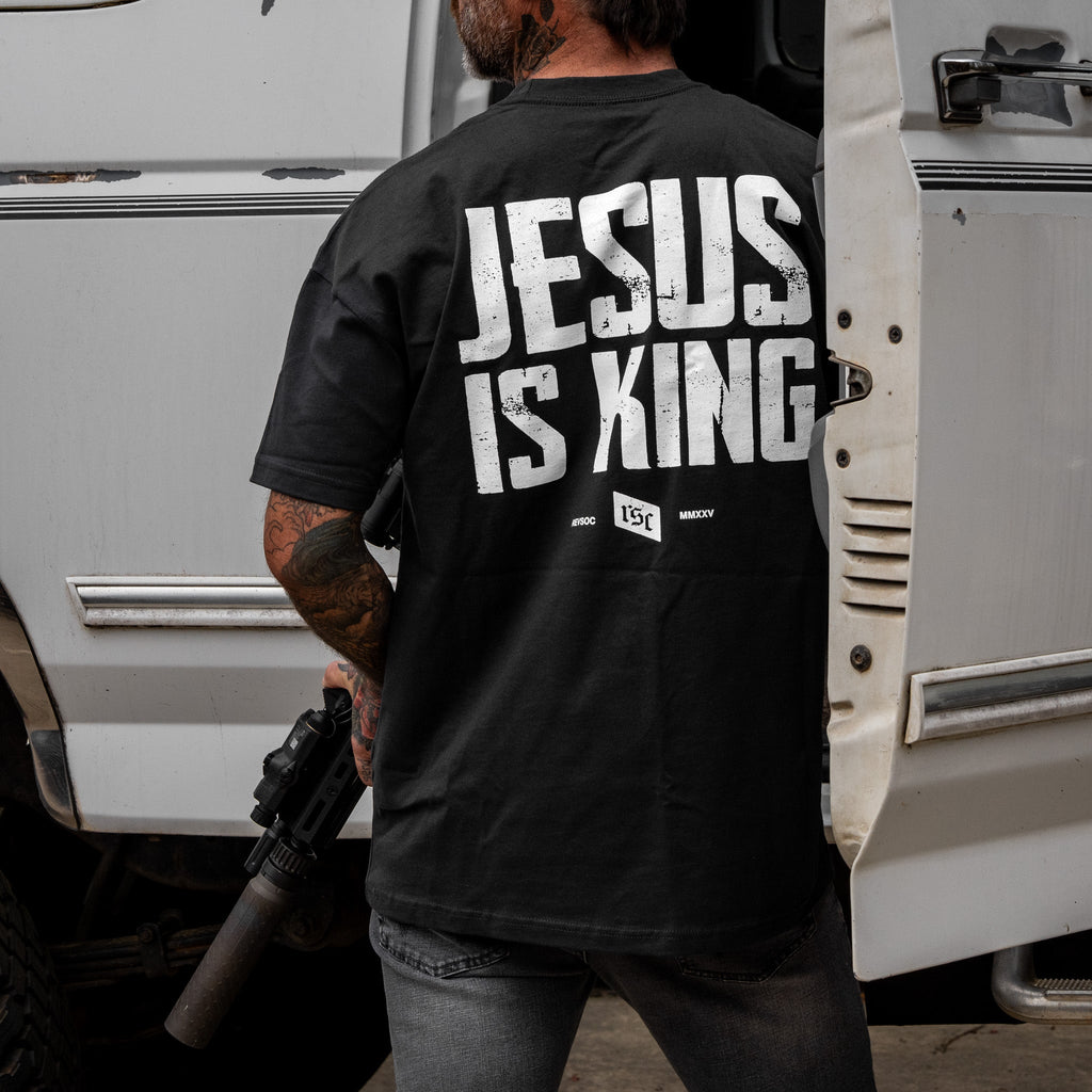 Jesus Is King Heavyweight Men's T-Shirt