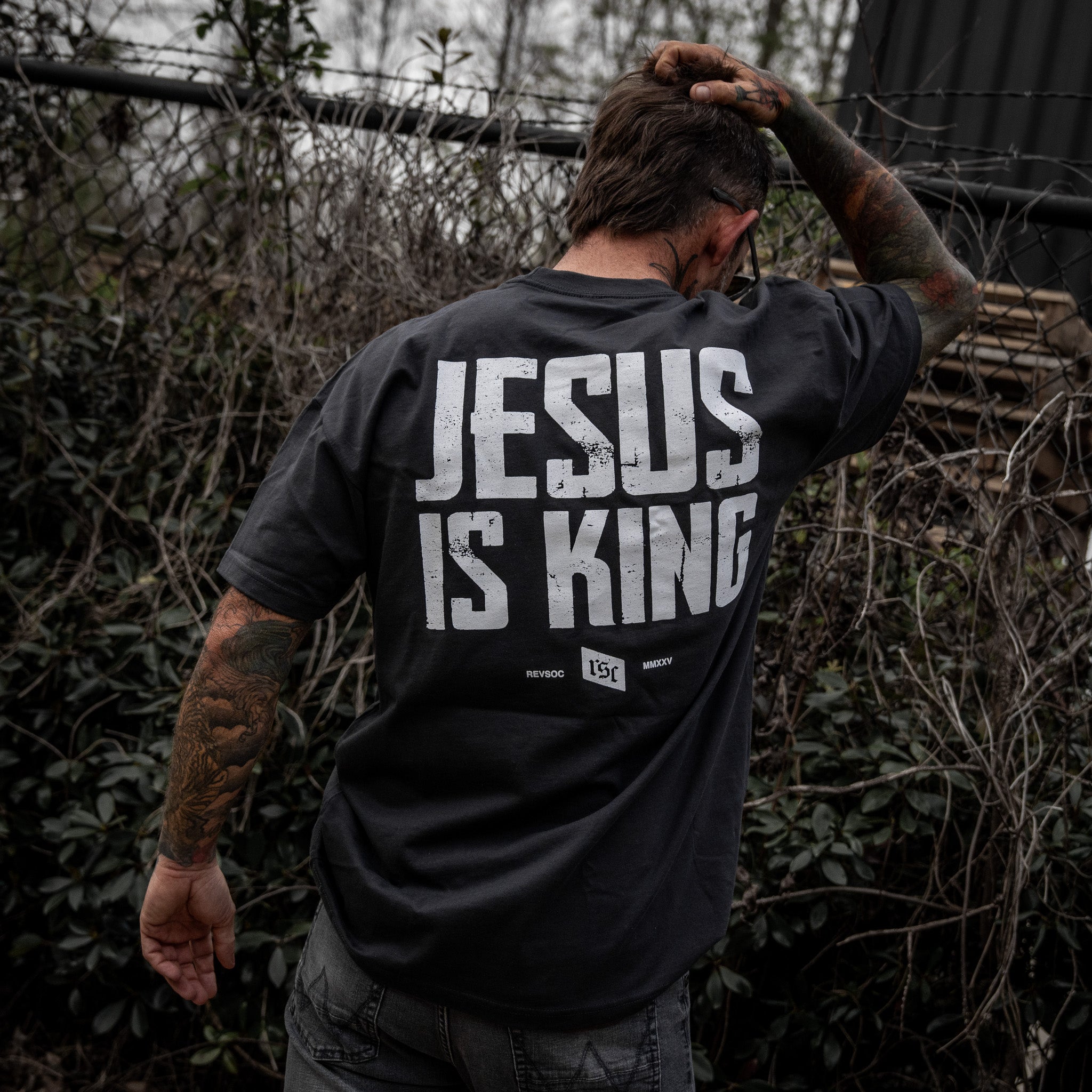 Jesus Is King Heavyweight Men's T-Shirt