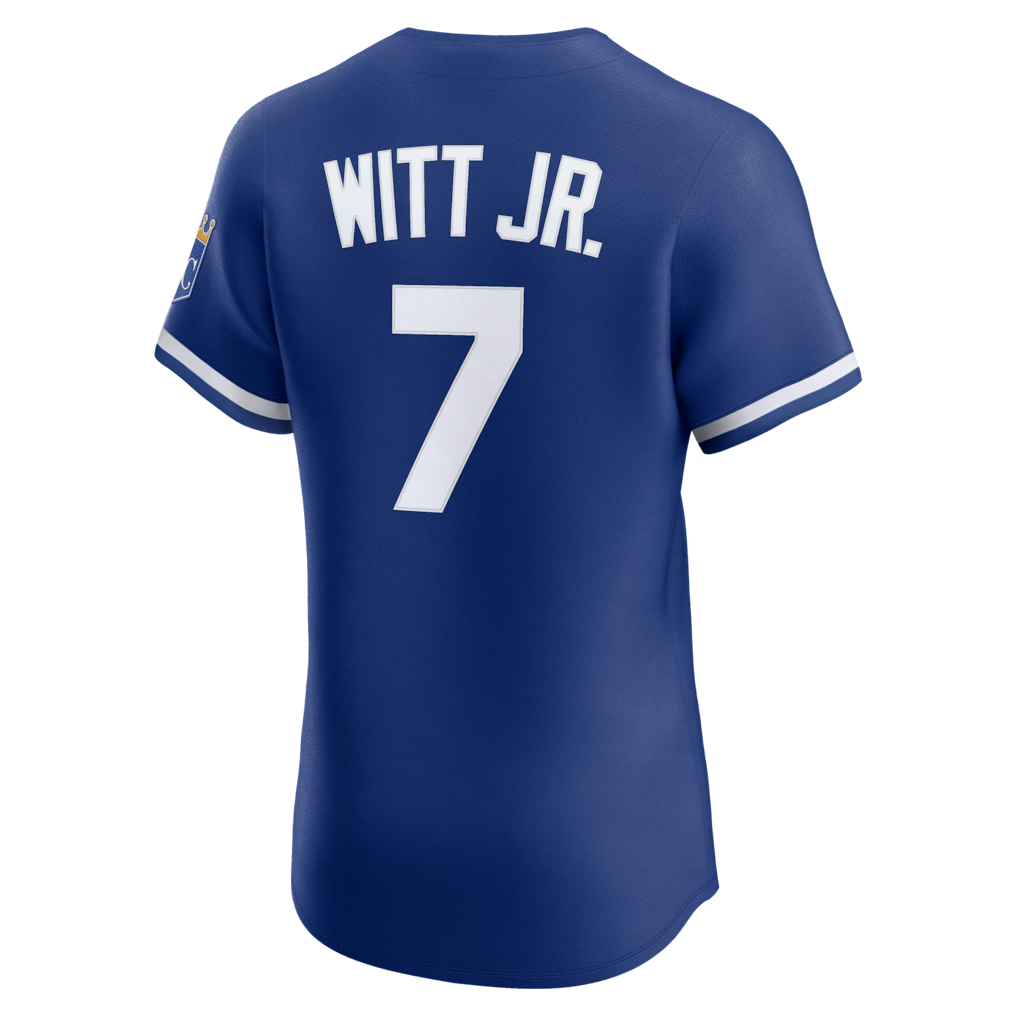 RONEY K.City Royals #7 Bobby Witt Jr. Royal Alternate 2 Elite Player Stitched Jersey