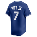 RONEY K.City Royals #7 Bobby Witt Jr. Royal Alternate 2 Limited Player Stitched Jersey