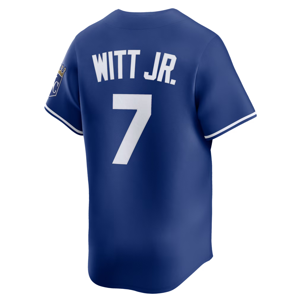 RONEY K.City Royals #7 Bobby Witt Jr. Royal Alternate 2 Limited Player Stitched Jersey