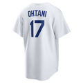 RONEY LA.Dodgers #17 Shohei Ohtani White Home Replica Player Stitched Jersey