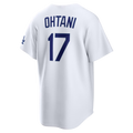 RONEY LA.Dodgers #17 Shohei Ohtani White Home Stadium Stitched Jersey