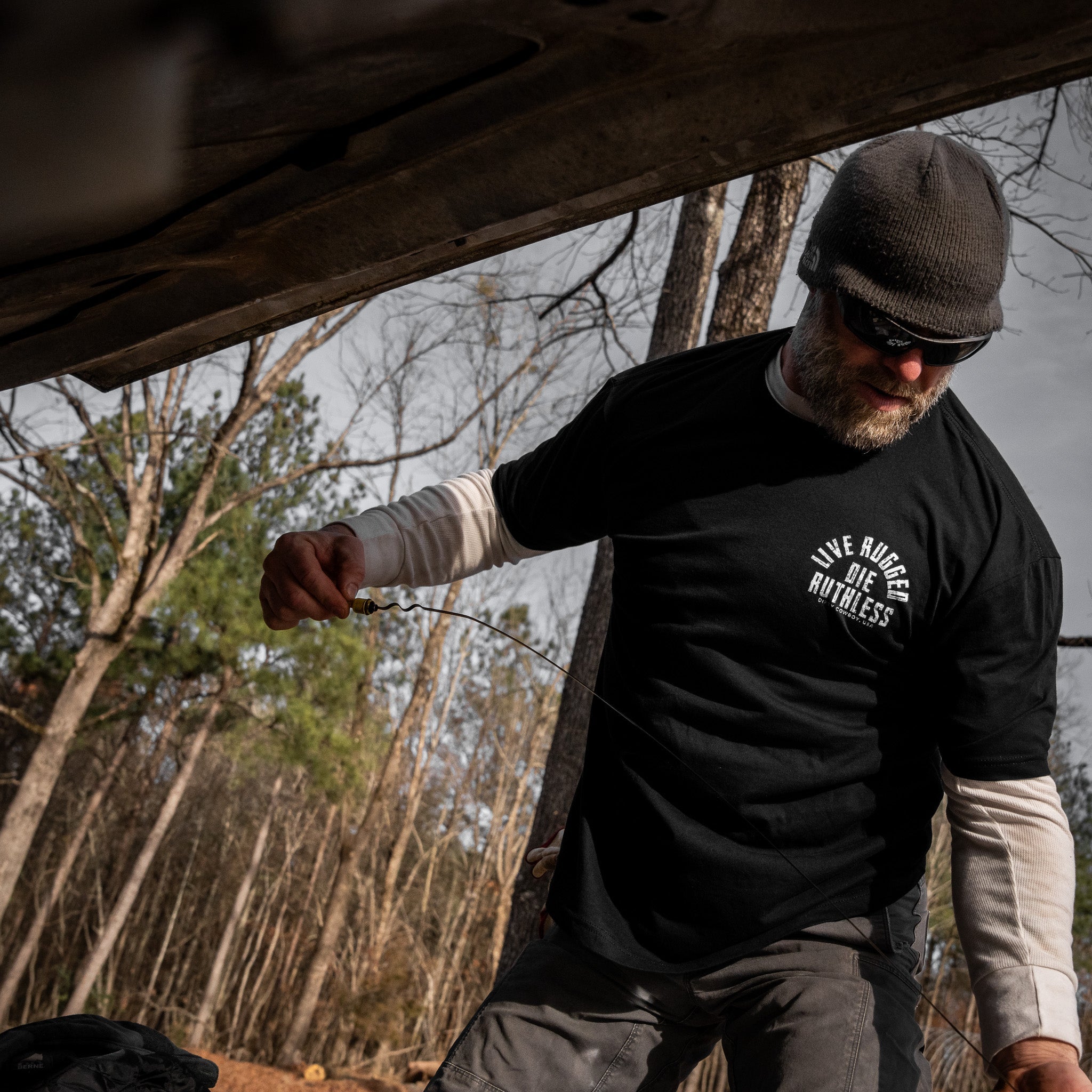 Live Rugged Die Ruthless Men's T-Shirt