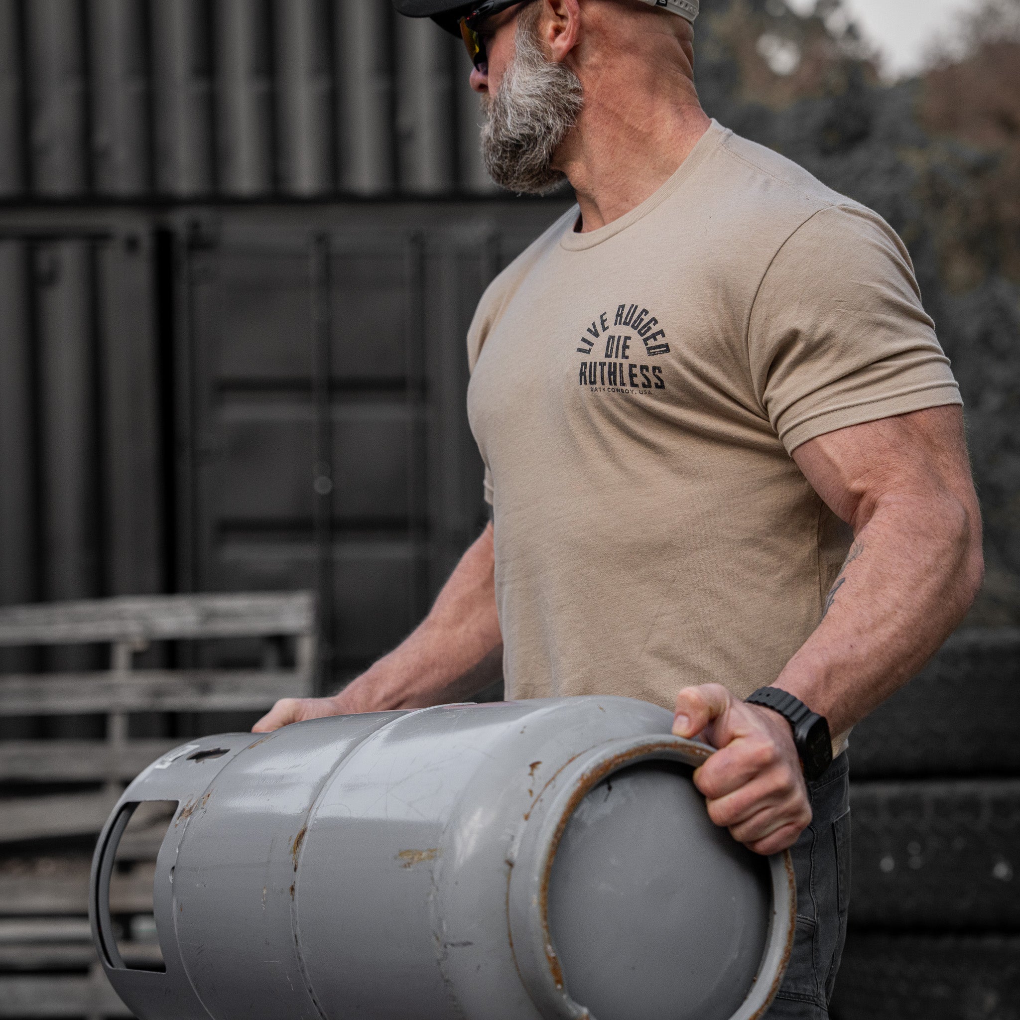 Live Rugged Die Ruthless Men's T-Shirt