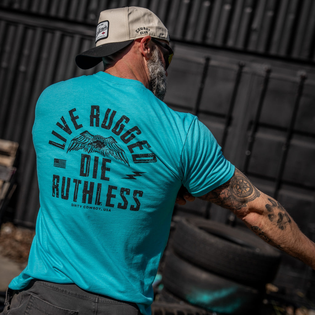 Live Rugged Die Ruthless Men's T-Shirt