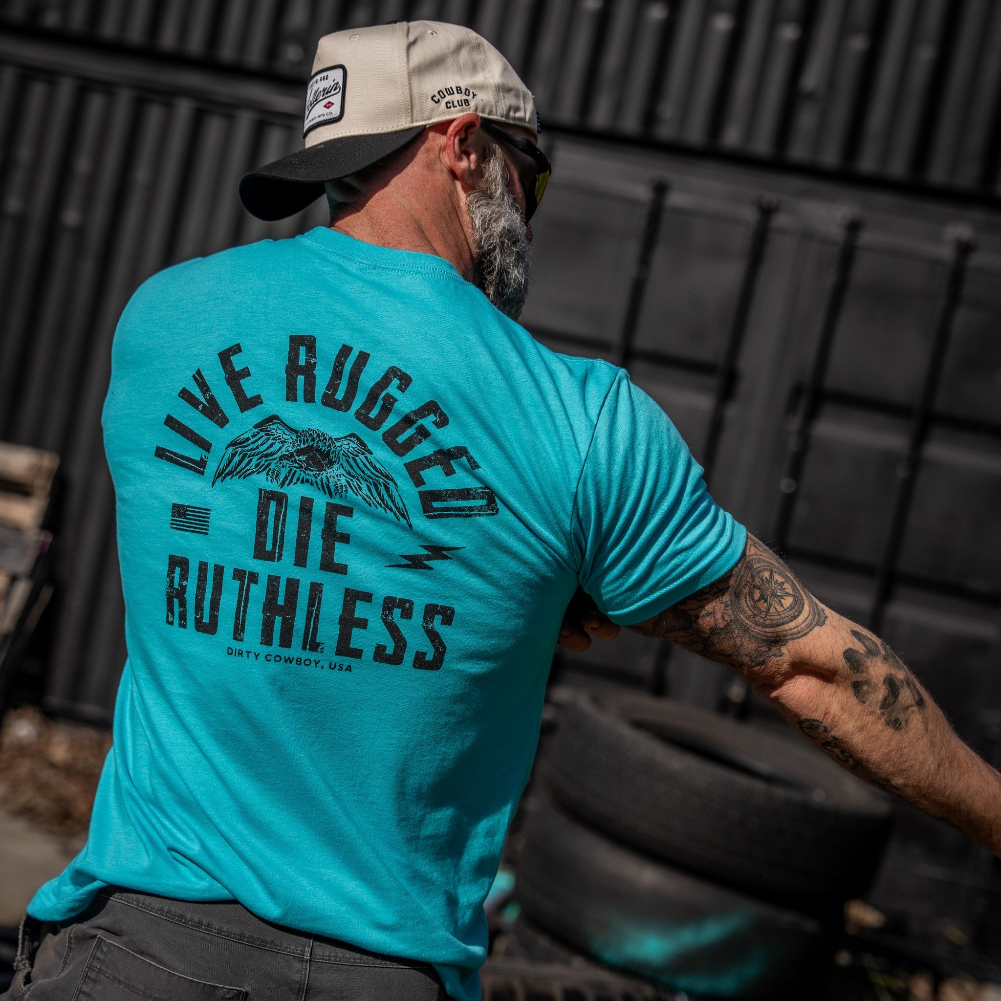 Live Rugged Die Ruthless Men's T-Shirt