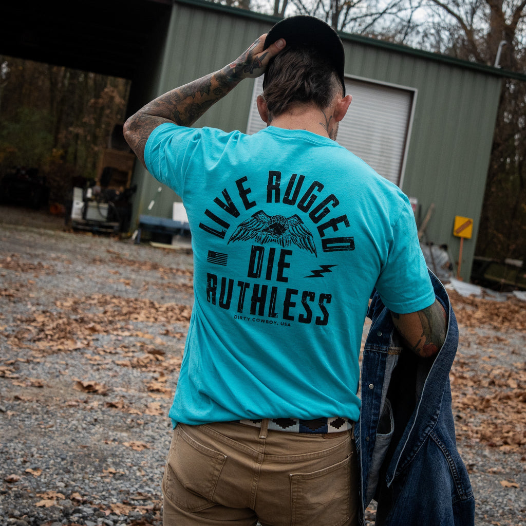 Live Rugged Die Ruthless Men's T-Shirt
