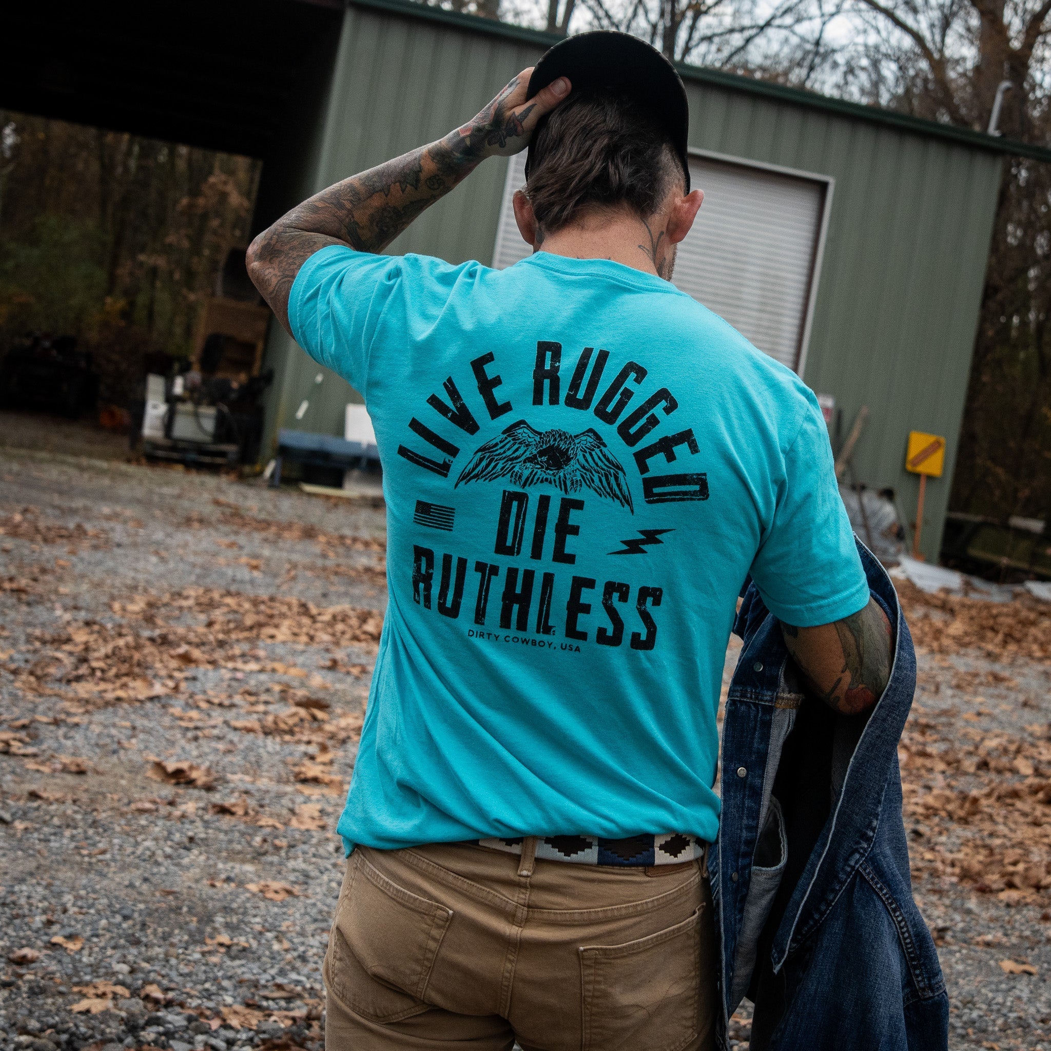 Live Rugged Die Ruthless Men's T-Shirt