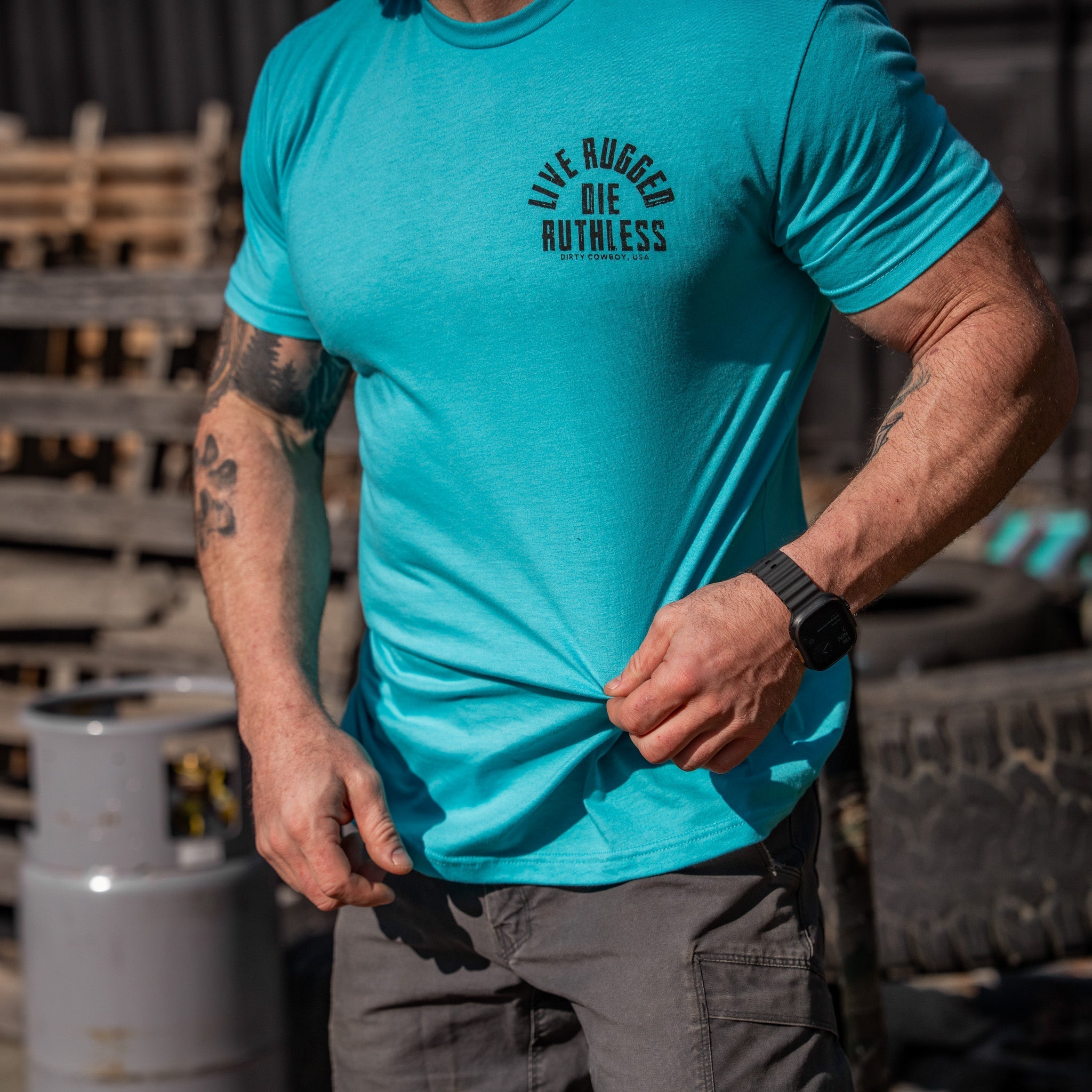 Live Rugged Die Ruthless Men's T-Shirt