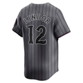 RONEY NY.Mets #12 Francisco Lindor Gray City Connect Limited Player Stitched Jersey